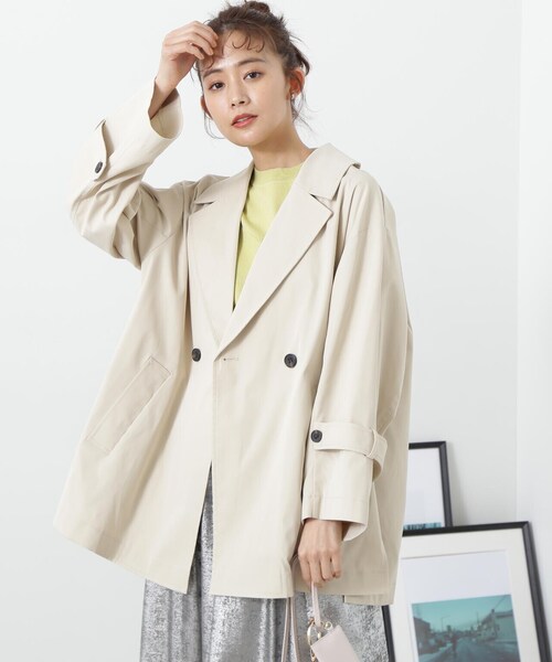 N.(N. Natural Beauty Basic)(エヌエヌナチュラルビューティーベーシック)の「◆スプリングミディコート(その他アウター・レディース・グレー/ベージュ・MEDIUM)」の19枚目の写真