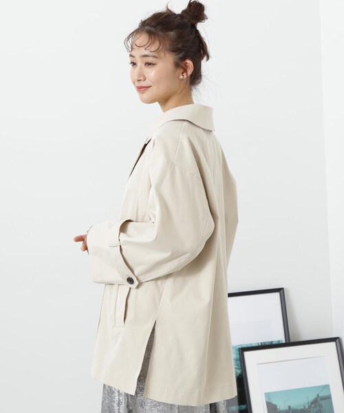 N.(N. Natural Beauty Basic)(エヌエヌナチュラルビューティーベーシック)の「◆スプリングミディコート(その他アウター・レディース・グレー/ベージュ・MEDIUM)」の21枚目の写真