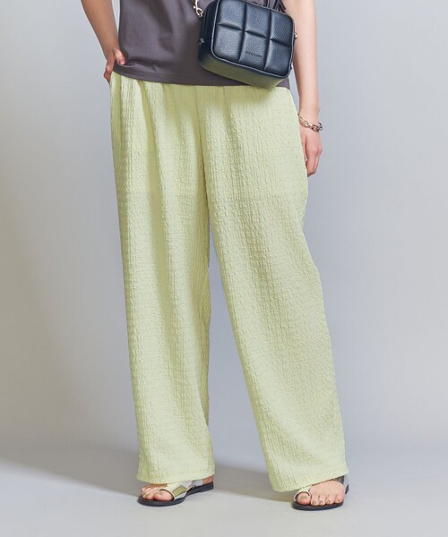 ユナイテッドアローズ パンツ ウエストゴムシャーリング ボトムス レディース ♯36サイズ サテン テーパード UNITED ARROWS 中古