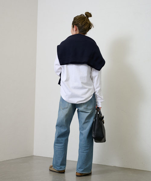 FRAMeWORK（フレームワーク）の「【BLUESCENTRIC / ブルースセントリック】 MY GRASS IS BLUE LS TEE（Tシャツ/カットソー・レディース・ホワイト・FREE）」の5枚目の写真
