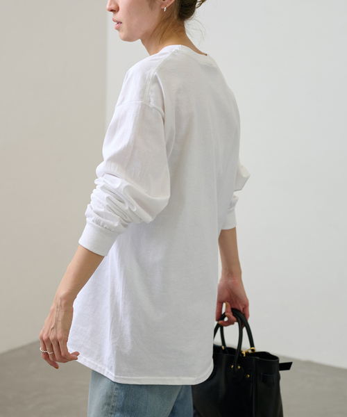 FRAMeWORK（フレームワーク）の「【BLUESCENTRIC / ブルースセントリック】 MY GRASS IS BLUE LS TEE（Tシャツ/カットソー・レディース・ホワイト・FREE）」の8枚目の写真