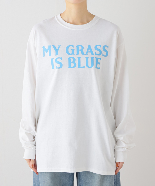 FRAMeWORK（フレームワーク）の「【BLUESCENTRIC / ブルースセントリック】 MY GRASS IS BLUE LS TEE（Tシャツ/カットソー・レディース・ホワイト・FREE）」の11枚目の写真