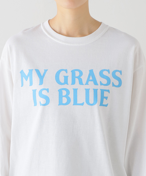 FRAMeWORK（フレームワーク）の「【BLUESCENTRIC / ブルースセントリック】 MY GRASS IS BLUE LS TEE（Tシャツ/カットソー・レディース・ホワイト・FREE）」の14枚目の写真
