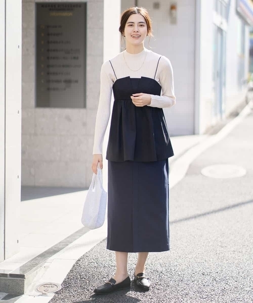 a.v.v(アーヴェヴェ)の「【2SET】ビスチェ×リブニットセット(シャツ/ブラウス・レディース・ブラック/ライトグレー・36/38/40/42/34)」の19枚目の写真