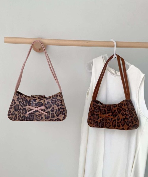 セール】リボン付きスクエアショルダーバッグ（ショルダーバッグ  