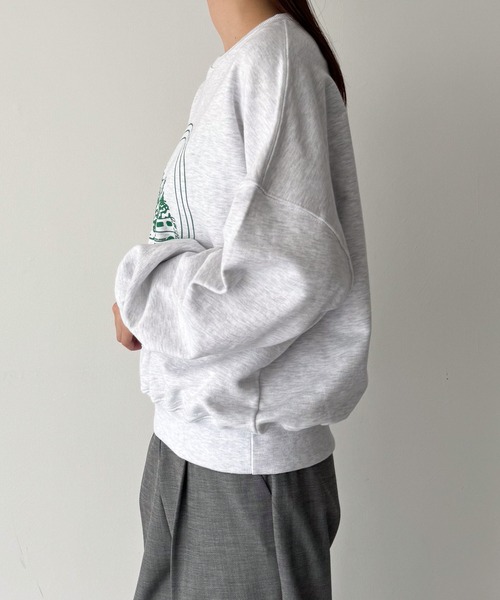 CANAL JEAN（キャナルジーン）の「El mar　UNICOL SPRINGSヴィンテージスウェット（スウェット・レディース・グレー/ネイビー/イエロー・ONE SIZE）」の11枚目の写真