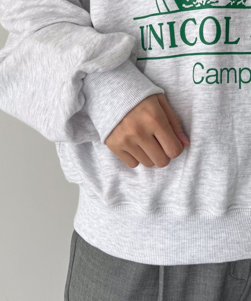 CANAL JEAN（キャナルジーン）の「El mar　UNICOL SPRINGSヴィンテージスウェット（スウェット・レディース・グレー/ネイビー/イエロー・ONE SIZE）」の14枚目の写真