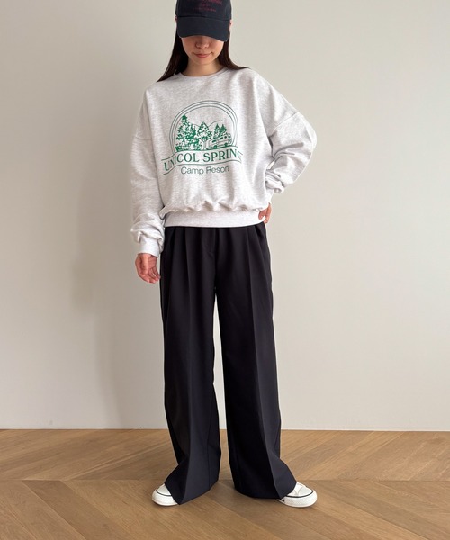 CANAL JEAN（キャナルジーン）の「El mar　UNICOL SPRINGSヴィンテージスウェット（スウェット・レディース・グレー/ネイビー/イエロー・ONE SIZE）」の20枚目の写真