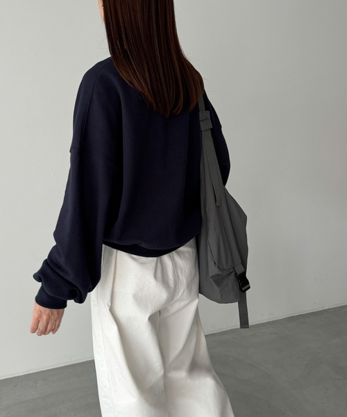 CANAL JEAN（キャナルジーン）の「El mar　UNICOL SPRINGSヴィンテージスウェット（スウェット・レディース・グレー/ネイビー/イエロー・ONE SIZE）」の22枚目の写真