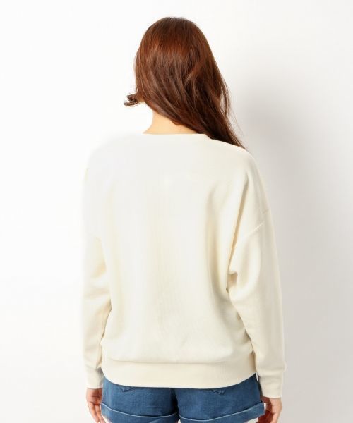 Heather（ヘザー）の「フリンジウラケトップス長袖　568881（スウェット・レディース・アイボリー/ブラウン系その他/ネイビー/グレー・FREE）」の9枚目の写真