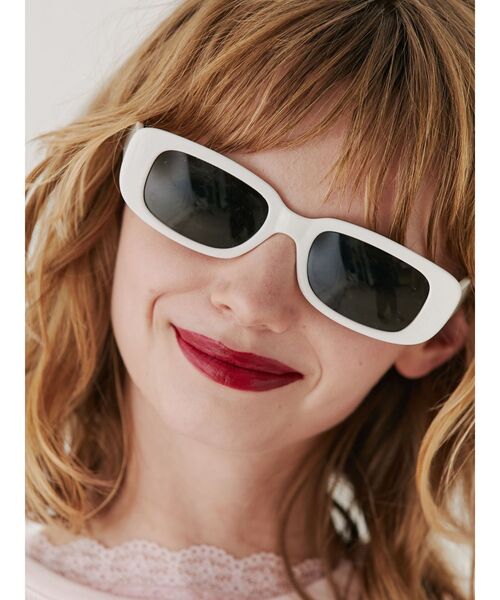 jouetie（ジュエティ）の「カラーレンズスクエアサングラス（サングラス・レディース・ブラウン/オフホワイト/ブラック・FREE）」の10枚目の写真