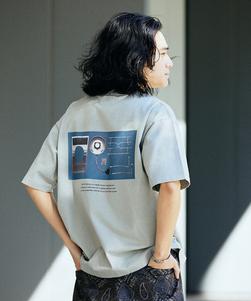 Snow Peak(スノーピーク)の「SNOW PEAK × JOURNAL STANDARD / 別注 UCCP Flat Burner Tshirt(Tシャツ/カットソー・メンズ・ホワイト/ライトグレー・X-LARGE/LARGE/MEDIUM)」の12枚目の写真