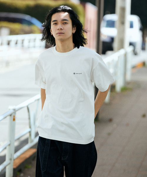 Snow Peak(スノーピーク)の「SNOW PEAK × JOURNAL STANDARD / 別注 UCCP Flat Burner Tshirt(Tシャツ/カットソー・メンズ・ホワイト/ライトグレー・X-LARGE/LARGE/MEDIUM)」の17枚目の写真