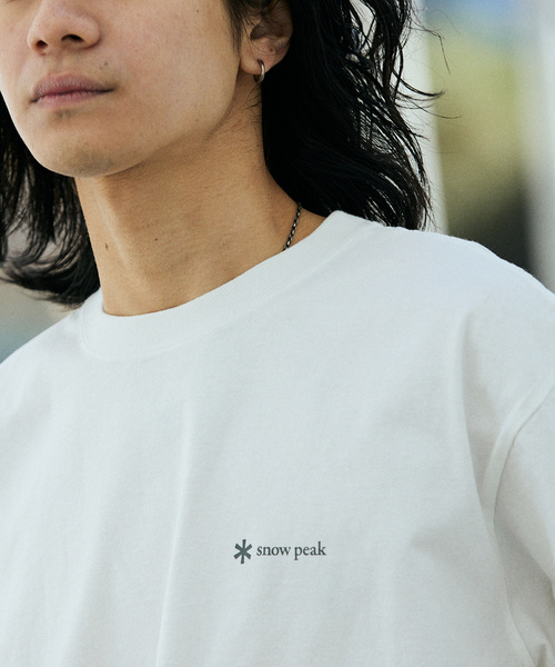 Snow Peak(スノーピーク)の「SNOW PEAK × JOURNAL STANDARD / 別注 UCCP Flat Burner Tshirt(Tシャツ/カットソー・メンズ・ホワイト/ライトグレー・X-LARGE/LARGE/MEDIUM)」の22枚目の写真