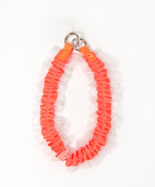 LAKOLE(ラコレ)の「チュールラッフルストラップ / 104902(スマホグッズ・レディース・ブラック/オレンジ/ライトグリーン・FREE)」の11枚目の写真