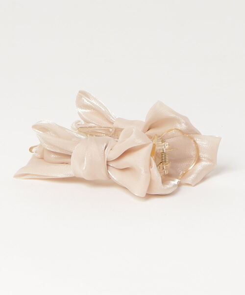 RUBY AND YOU（ルビーアンドユー）の「［select］リボンヘアクリップ（バレッタ/ヘアクリップ・レディース・ブラック/アイボリー・FREE）」の4枚目の写真