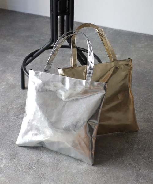 Riberry（リベリー）の「メタリックトートバッグ（トートバッグ・レディース・シルバー/ブルー/グリーン/オレンジ/ゴールド・FREE）」の6枚目の写真
