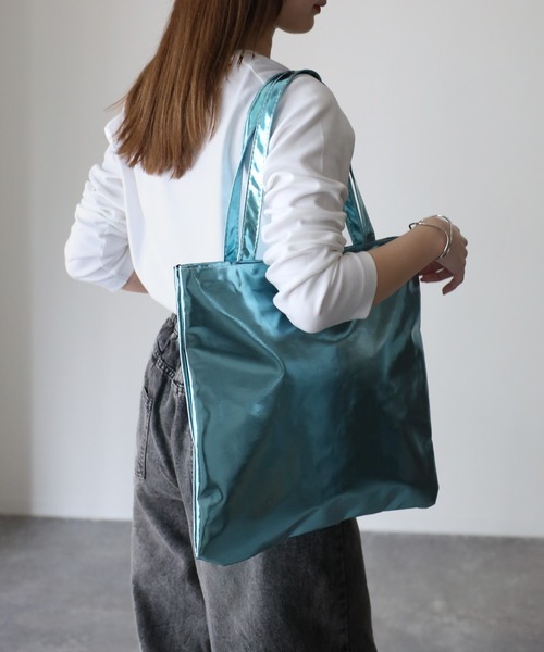 Riberry（リベリー）の「メタリックトートバッグ（トートバッグ・レディース・シルバー/ブルー/グリーン/オレンジ/ゴールド・FREE）」の16枚目の写真