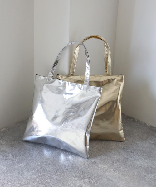 Riberry（リベリー）の「メタリックトートバッグ（トートバッグ・レディース・シルバー/ブルー/グリーン/オレンジ/ゴールド・FREE）」の21枚目の写真
