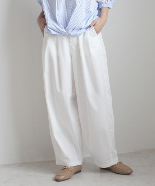 SELECT LEVERY(セレクトリベリー)の「綺麗めサーカスパンツ(その他パンツ・レディース・ホワイト/ライトブルー/ブラック/グレー/カーキ/ベージュ/グレー系その他・MEDIUM/LARGE/X-LARGE/SMALL)」の2枚目の写真