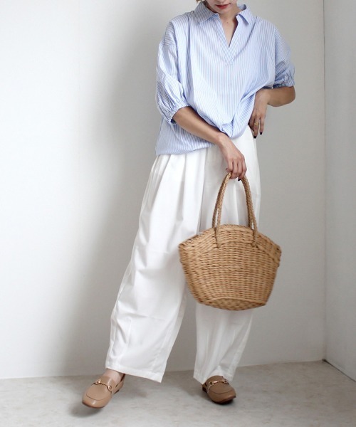 SELECT LEVERY(セレクトリベリー)の「綺麗めサーカスパンツ(その他パンツ・レディース・ホワイト/ライトブルー/ブラック/グレー/カーキ/ベージュ/グレー系その他・MEDIUM/LARGE/X-LARGE/SMALL)」の13枚目の写真