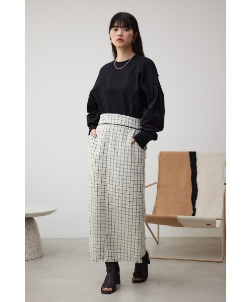 AZUL by moussy（アズールバイマウジー）の「スリーブタックロンT（Tシャツ/カットソー・レディース・ホワイト/ブルー/ブラック・FREE）」の20枚目の写真