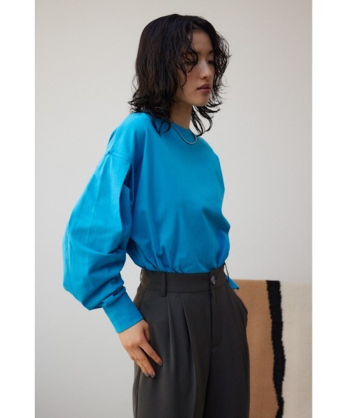 AZUL by moussy（アズールバイマウジー）の「スリーブタックロンT（Tシャツ/カットソー・レディース・ホワイト/ブルー/ブラック・FREE）」の11枚目の写真