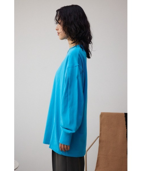 AZUL by moussy（アズールバイマウジー）の「スリーブタックロンT（Tシャツ/カットソー・レディース・ホワイト/ブルー/ブラック・FREE）」の8枚目の写真