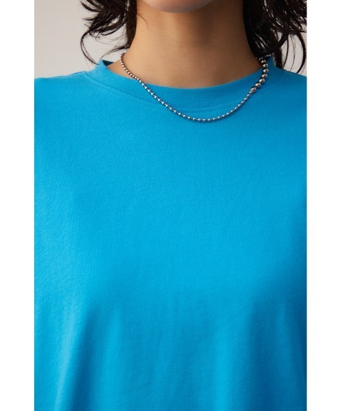 AZUL by moussy（アズールバイマウジー）の「スリーブタックロンT（Tシャツ/カットソー・レディース・ホワイト/ブルー/ブラック・FREE）」の7枚目の写真
