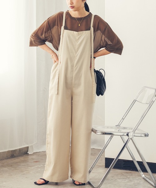 hunch(ハンチ)の「【WEB限定/別注】シアー 半袖Tシャツ(Tシャツ/カットソー・レディース・ブラック/ダークオリーブ/ホワイト・FREE)」の16枚目の写真