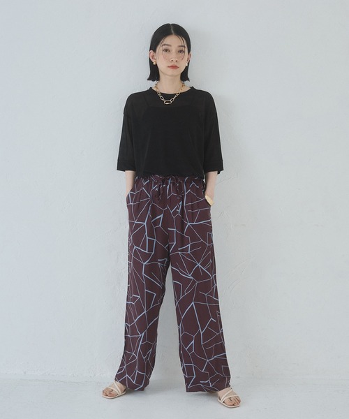 hunch(ハンチ)の「【WEB限定/別注】シアー 半袖Tシャツ(Tシャツ/カットソー・レディース・ブラック/ダークオリーブ/ホワイト・FREE)」の21枚目の写真