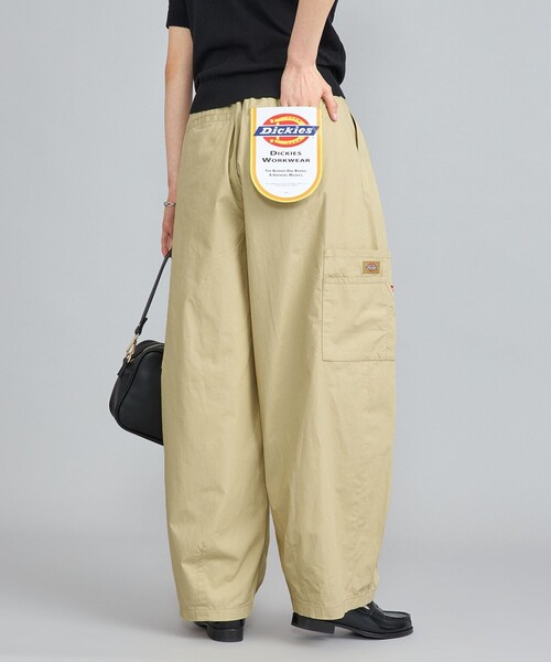 Dickies（ディッキーズ）の「【WEB限定】Dickies（ディッキーズ）コットンダンプバルーンパンツ（その他パンツ・レディース・ブラック/ベージュ・M/L）」の2枚目の写真