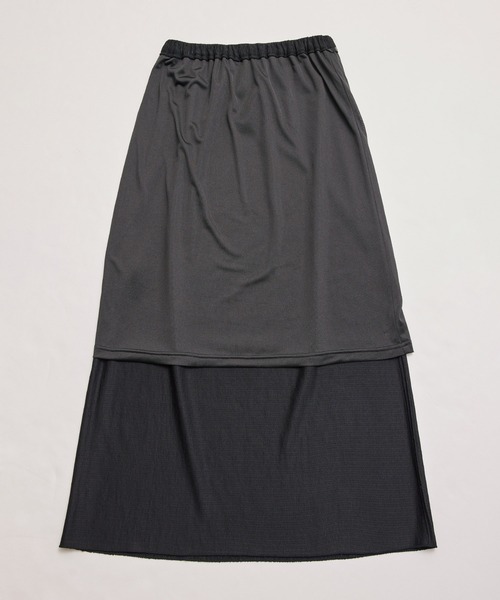 ROPE' PICNIC（ロペピクニック）の「イレギュラープリーツ微光沢スカート（スカート・レディース・ブラック/ベージュ系その他/サックスブルー・38/36）」の9枚目の写真