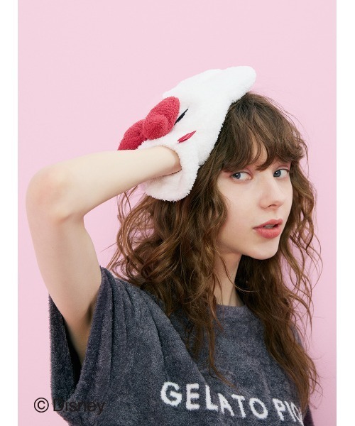 gelato pique Sleep(ジェラートピケスリープ)の「【Sleep】Minnie/ヘアドライグローブ(その他ボディ・ヘアケア・レディース・オフホワイト・FREE)」の2枚目の写真