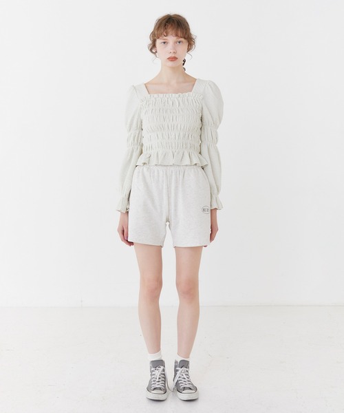 RUBY AND YOU(ルビーアンドユー)の「ジャガードシャーリングカットソー(Tシャツ/カットソー・レディース・ピンク系その他/アイボリー系・FREE)」の6枚目の写真