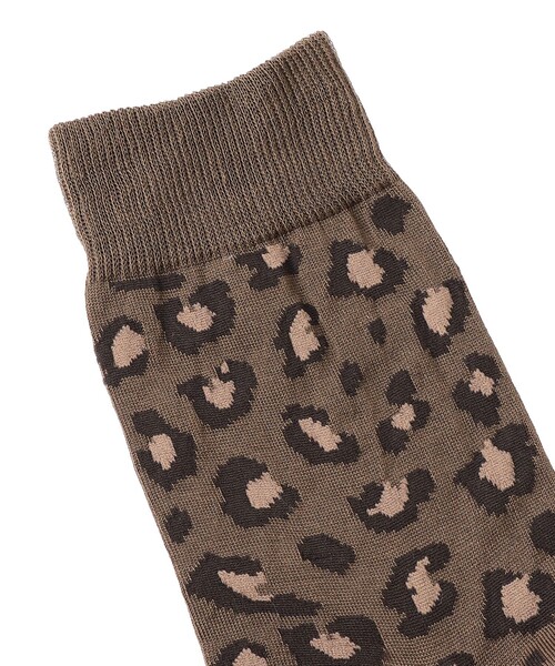 MACKINTOSH PHILOSOPHY(マッキントッシュ フィロソフィー)の「【WEB&一部店舗限定】レオパード柄ソックス(ソックス/靴下・レディース・ブラウン/ベージュ・FREE)」の3枚目の写真