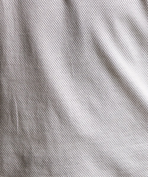 HIDEAWAYS NICOLE(ハイダウェイニコル)の「バーズアイシルケットイタリアンカラーポロシャツ(ポロシャツ・メンズ・ネイビー/ホワイト×ブラック/ブラック×ホワイト・XX-LARGE/X-LARGE/LARGE/MEDIUM)」の5枚目の写真