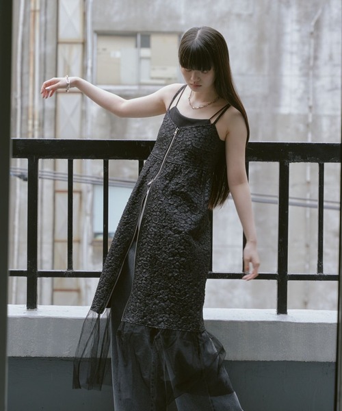 RAY CASSIN（レイカズン）の「ジャガードジップフレアワンピース