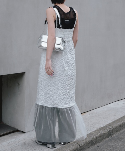 RAY CASSIN（レイカズン）の「ジャガードジップフレアワンピース（ワンピース・レディース・ブラック/ブルー/ホワイト・FREE）」の16枚目の写真