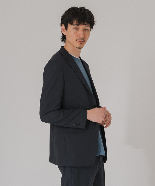 EDIFICE（エディフィス）の「”吸汗＆速乾機能”EVALET メッシュ 2ボタン ジャケット【セットアップ着用可】（テーラードジャケット・メンズ・ベージュ/ネイビー・LARGE/X-LARGE/MEDIUM/SMALL）」の8枚目の写真