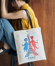 【Breath TOPKAPI】サヴィニャック × Breath TOPKAPI アート プリント フラット オーガニックキャンバス トート バッグ
