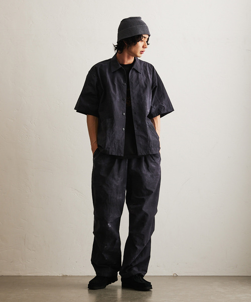 417 EDIFICE（フォーワンセブンエディフィス）の「コットンナイロン タイダイ イージーパンツ（その他パンツ・メンズ・ブラック/ホワイト・MEDIUM/LARGE）」の11枚目の写真