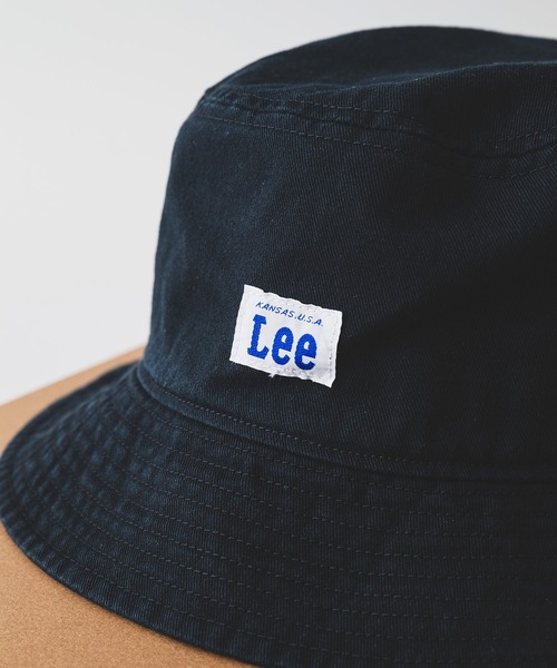 Lee（リー）の「【Lee/リー】コットンツイルバケットハット 100176311（ハット・メンズ・ネイビー/ブラック/ベージュ/ライトグレー/ホワイト・FREE）」の3枚目の写真