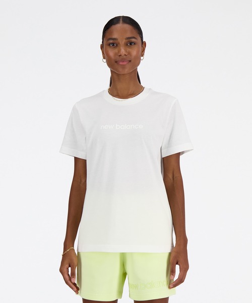 NEW BALANCE(ニューバランス)の「Shifted スリーブTシャツ(Tシャツ/カットソー・レディース・ホワイト/ライトイエロー/ブラック・SMALL/MEDIUM/LARGE/X-LARGE)」の2枚目の写真