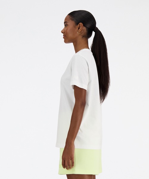 NEW BALANCE(ニューバランス)の「Shifted スリーブTシャツ(Tシャツ/カットソー・レディース・ホワイト/ライトイエロー/ブラック・SMALL/MEDIUM/LARGE/X-LARGE)」の9枚目の写真