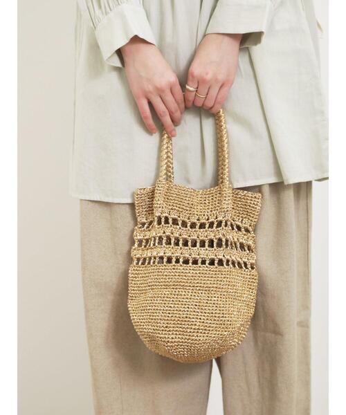 Samansa Mos2（サマンサ モスモス）の「メタリックトートバッグ（ハンドバッグ・レディース・シルバー/ゴールド・F）」の3枚目の写真