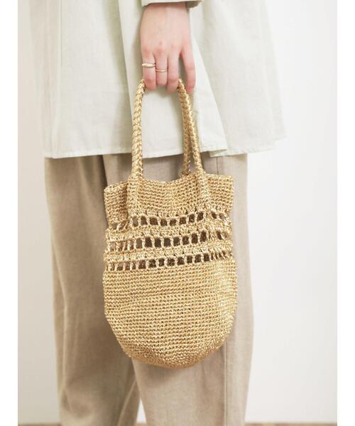 Samansa Mos2（サマンサ モスモス）の「メタリックトートバッグ（ハンドバッグ・レディース・シルバー/ゴールド・F）」の6枚目の写真