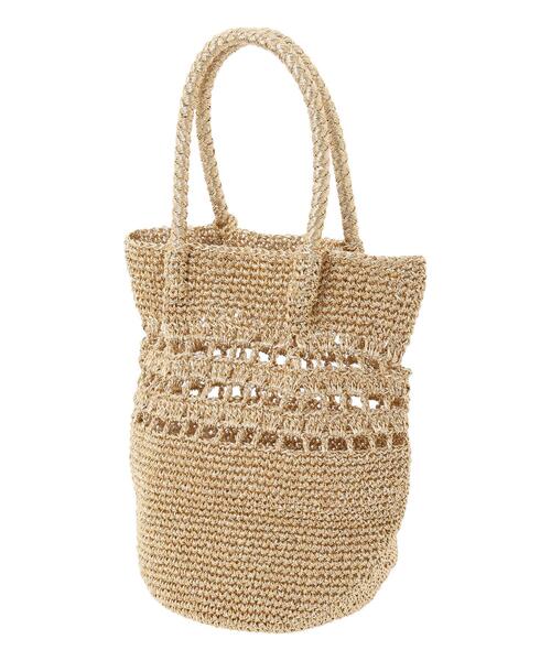 Samansa Mos2（サマンサ モスモス）の「メタリックトートバッグ（ハンドバッグ・レディース・シルバー/ゴールド・F）」の11枚目の写真