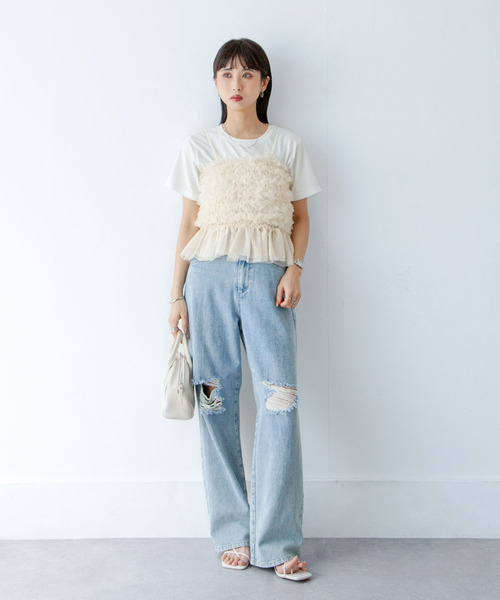 Chillfar（チルファー）の「チュールキャミソール（キャミソール・レディース・ブラック/グレー/ホワイト・FREE）」の12枚目の写真