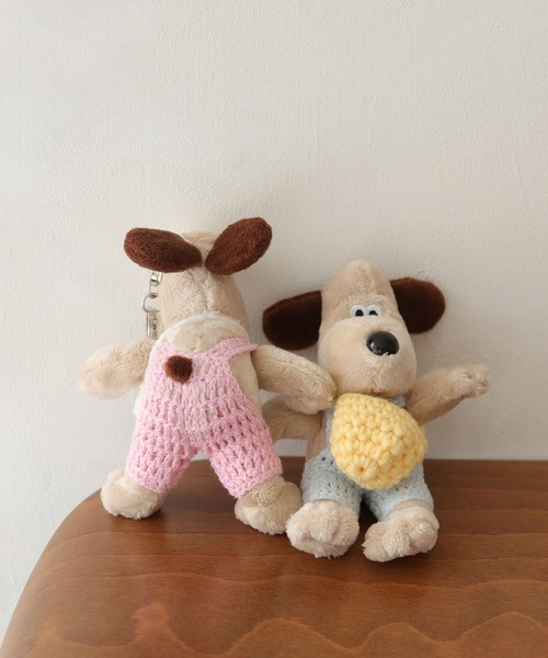 nomnom（ノムノム）の「【nomnom】サスペンダーぬいぐるみキーホルダー（キーホルダー・レディース・アイボリー/ピンク/ブルー・FREE）」の4枚目の写真